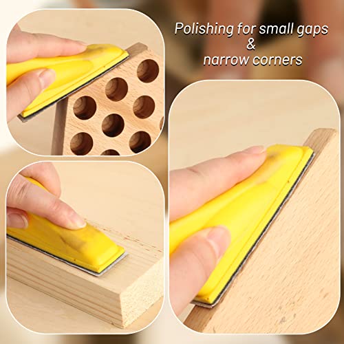 SPEEDWOX 100 PCS Micro Sander 3.5 x 1.2 Inch Detail Handle Sanding Tools Grit 240 Micro Finishing Sander Paper Hook & Loop Aluminum Oxide Sandpaper Detail Sander Refill Detail Sander Sandpaper - style: 240 Grit