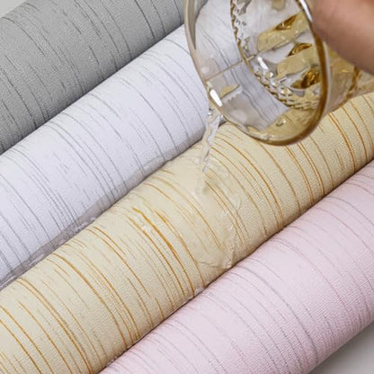 Beige Grasscloth Peel and Stick Wallpaper 15.7" X 120" Textured Self-Adhesive Contact Paper Linen Grasscloth Removable Wallpaper for Cabinets Counter Top Liners - color: Beige, size: 15.7" x 120"