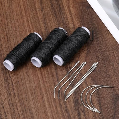Hair Needle Thread Set Hand Sewing Hair Weave Extension Making Wig