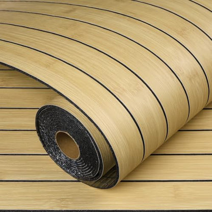 LaCheery 3D Bamboo Wall Panel Peel and Stick Slat Panels for Interior Wall Decor Acoustic Wood Panels Flexible Wooden Paneling Self Adhesive Bamboo Wallpaper for Bedroom Living Room TV Walls 11.8"x79" - size: 11.8" x 79"