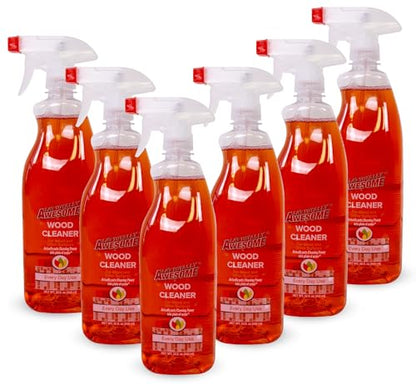 A's Totally Awesome Wood Cleaner Spray for Wood Furniture, Tables, Cabinets, Shelves & More, Everyday Wood Surface Cleaner, 32 Fl Oz, Pack of 6 - size: 32 Fl Oz (Pack of 6)