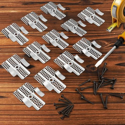 Drywall Repair Clips 12 Pcs with Screws Stainless 1/2 Inch