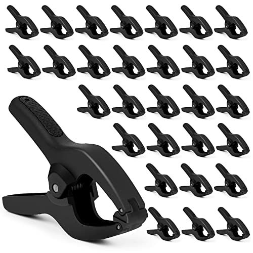ACOSEA 30 Pcs 3.5 Inch Black Small Spring Clamps