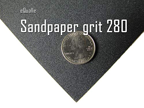 Sandpaper Grit 280, 9x11 inch, 50 Sheets