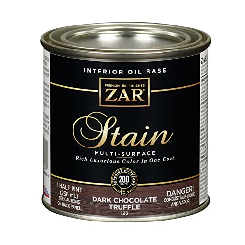 ZAR Semi-Transparent Dk Chocolate Trufffle Oil Wood Stain 1/2 pt.