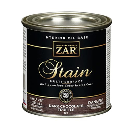 ZAR Semi-Transparent Dk Chocolate Trufffle Oil Wood Stain 1/2 pt.