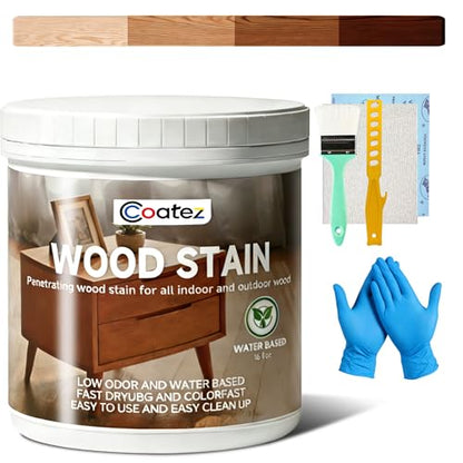 16 Fl Oz Wood Stain and Sealer in One - Brown Walnut - color: Brown Walnut, size: 16 Fl Oz