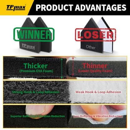90×65mm Foam Interface Pads Compatible with Milwaukee M12 Detail Sander, 5-Pack