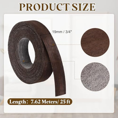 uxcell 3/4 Inch x 25ft Wood Veneer Edge Banding Pre-Glued Flexible Strips - size: 3/4 Inch x 25ft