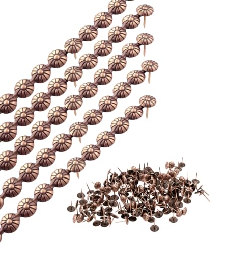 10 Pcs 3.28ft Copper Upholstery Tacks Strips Upholstery Sofa Tacks - color: Antique Copper