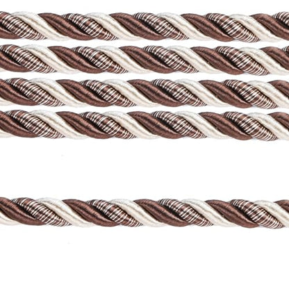 10 Yards / 1cm Twisted Rope Cord Trim Nylon Rope Thread String for DIY,Home Decor,Sofa Furniture Decoration- (Dark Coffee, 10 Yard) - style: dark coffee