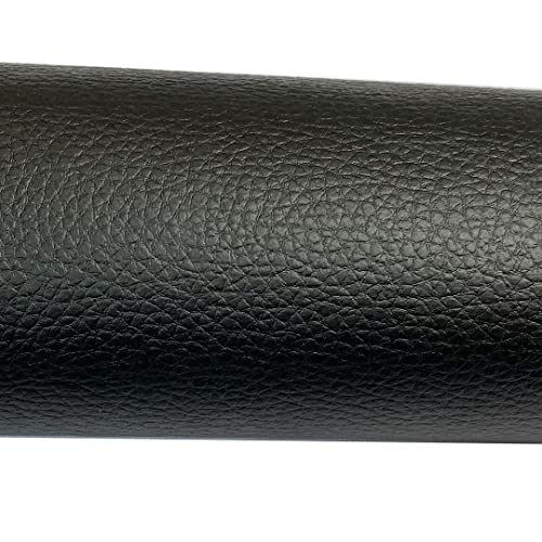 Mybecca Faux Leather Fabric Calf Champion Black (1 Yard)(3 Feet x 4.5 Feet) - color: Black