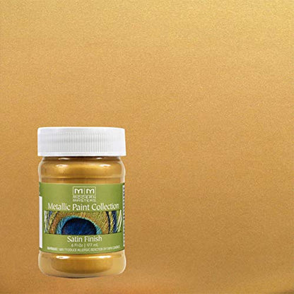 Modern Masters Satin Iridescent Gold Metallic Paint - color: Satin Iridescent Gold, size: 6 Fl Oz (Pack of 1)