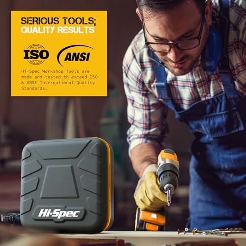 Hi-Spec 18V Cordless Drill Driver Kit with S2 Steel Bits - color: Gray