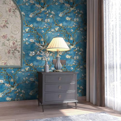 Floral Peel and Stick Wallpaper Vintage Contact Paper 17in x 118in