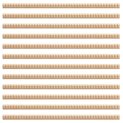 Nuanchu 12 Pcs Unfinished 3D Wood Trim Decor, Wavy, 14mm - size: 14mm, style: Wavy