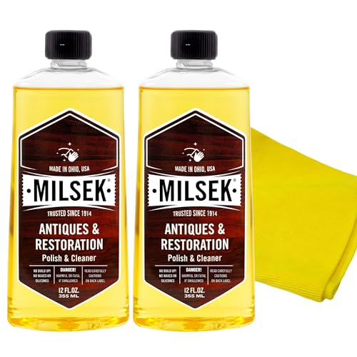 Milsek Antiques & Restoration Polish 2-Pack with Towel 12 oz - style: 12 Fl Oz (2 Pack w/ Towel)