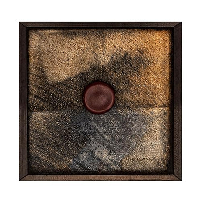 5 in. x 3-3/4 in. Stained Cherry Solid Hardwood Square Bun Foot | 4 Pack with 4 Free Insert Nuts and Drill Bit