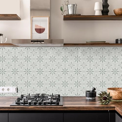 VICCI 12Pcs Tile Sticker Peel and Stick Wall Tiles Decals, 5.9x5.9 inch - color: Art-231, size: 5.9x5.9IN*12PCS