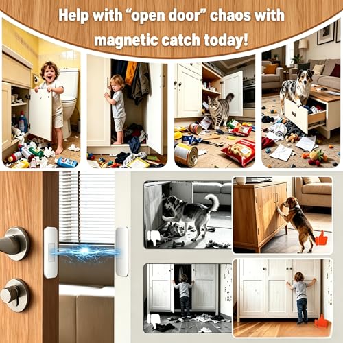 8 piece Ultra‑Thin Cabinet Magnetic Catch, No‑Drill Door Latch