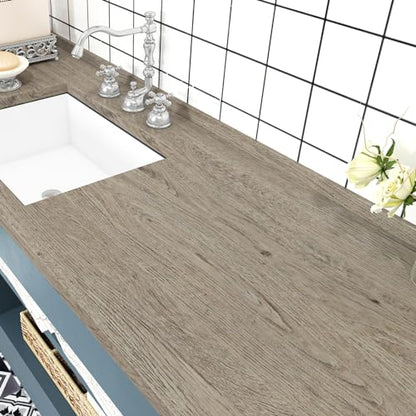 WESTICK Wood Grain Contact Paper Peel and Stick Countertops Waterproof Wood Look Wallpaper Stick and Peel Wood Contact Paper for Cabinets Kitchen Table Bedroom Dresser Desk 15.8" x 78" - color: 4.brown, size: 15.8" x 78"