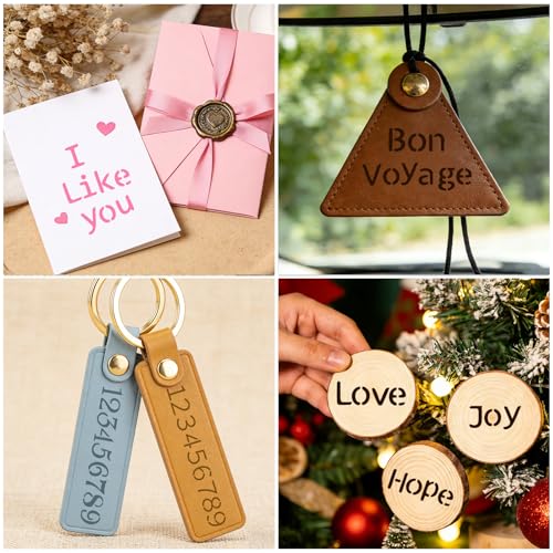2Pcs Letter Stencils Small Metal Number Alphabet Bullet Journaling Stencils for DIY Art Crafts Reusable Wood Burning Engraving Templates Set for Painting On Sign Wood Metal Walls Fabric Rocks - color: Ae-silver