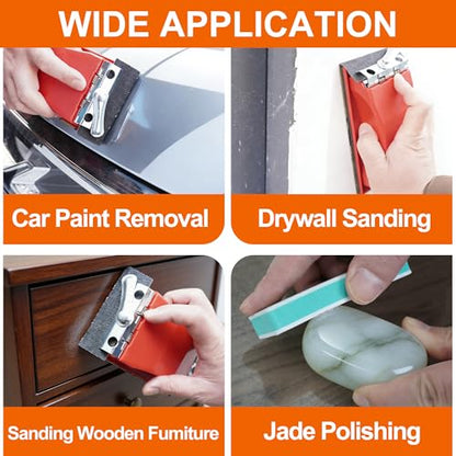 Wet & Dry Sandpaper Set, 42 Sheets of 120 to 3000 grit Sand Paper - style: sandpaper-42 pcs