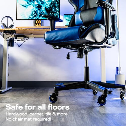 The Office Oasis Original Office Chair Wheels (As Seen On PBS), Blue - color: Blue
