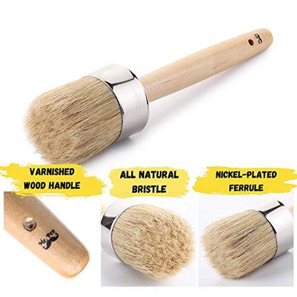 Mr. Pen Chalk & Wax Paint Brush, 2 Inch Round - size: 2 inch
