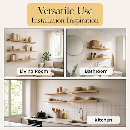 Invisible Floating Shelf Bracket 5 Inch Rod 1/2 inch Diameter Heavy Duty with Jig – Hidden Metal Mantel Mount for Wall Shelves – Floating Shelf Hardware for Bathroom, Kitchen & Living Room (4 Pack) - size: 5" Standard, style: Brackets + Hardware