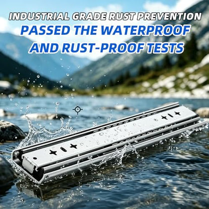 with Lock Heavy Duty Drawer Slides 12 14 16 18 20 22 24 26 28 30 32 34 36 40 44 48 52 56 60 Inch 500 Lbs Side Mount Full Extension Ball (Load:250 lb (No Lock) -W:53mm, 32 Inch) - size: 32 Inch, style: Load:250 lb (No lock) -W:53mm