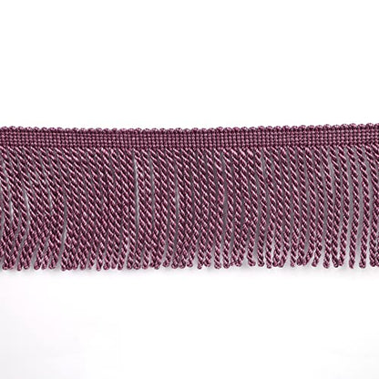 5 Yard Curtain Bullion Fringe Trim-Rayon Tassel Embellishments - color: mix purple