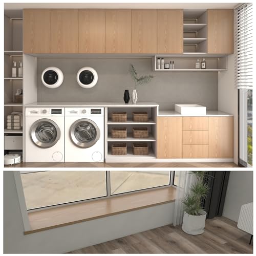 Wood Grain Contact Paper Peel and Stick Wallpaper Self Adhesive Wall Paper for Furniture Countertop Drawer Shelf Liner Cabinet Waterproof Easy to Clean 23.6" X 196" - color: Teak, size: 23.6"W x 196"L