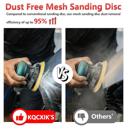 50 Pcs 6 Inch Mesh Sanding Disc Assortment for Random Orbital Sander - style: 6 Inch