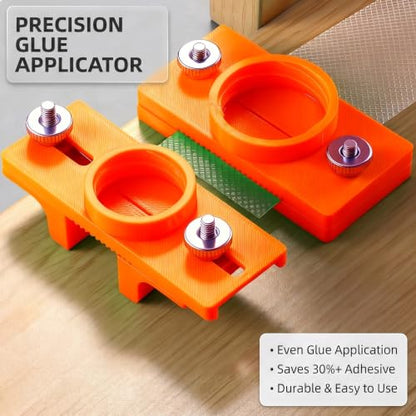 Edge Banding Glue Tool for Wood Trim, 10-22mm Adjustable Width Roller (A) - size: Board-Edge Glue Applicator