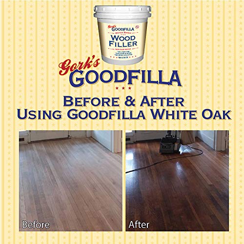 Goodfilla Neutral Base,1 Gallon (13.5lbs) Wood and Grain Filler, Stainable, Tintable, Sandable, Zero Waste, Non-Toxic, USA Made - color: Neutral, size: Gallon