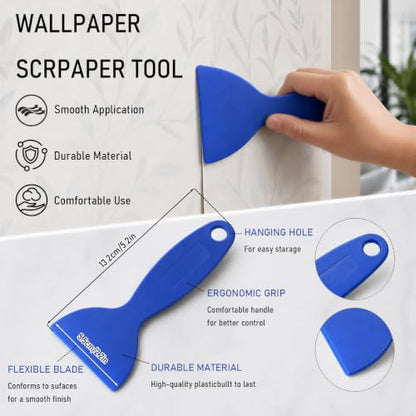 Peel and Stick Wallpaper Tools, Wallpaper Smoothing Tool Kit,8Pcs - size: 8 PCS KIT