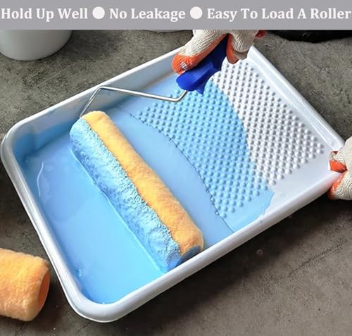 Great Andrew Paint Tray Liners 9 Inch, 13 Pack Disposable Paint Roller Tray Liners, Paint Pan Textured Liners for House Painting Projects, Home or Commercial Use - size: 13 Pack Liners, 9 In