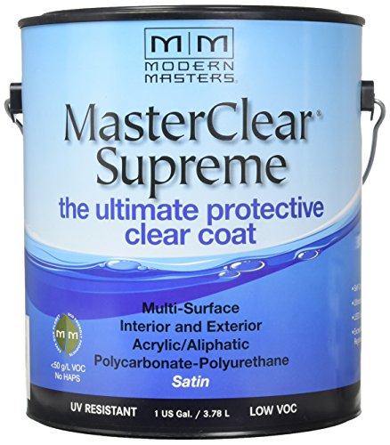 Modern Masters MasterClear Supreme Satin Clear Water-Based Protective Coating 1 gal