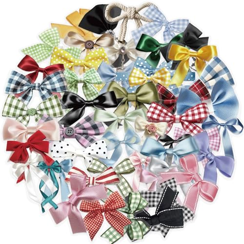 50pcs Transparent Colorful Bow Sticker, Vinyl Cute Aesthetic Bows Stickers for Water Bottle Scrapbook Laptop Luggage Skateboard,Waterproof Funny Trendy Decals for Teens Girls Women (Colourful) - color: Colourful