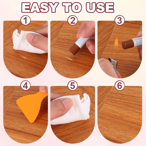 20 Pcs Wood Filler Sticks Wood Repair Wax Crayons Wood Series - color: Wood Series