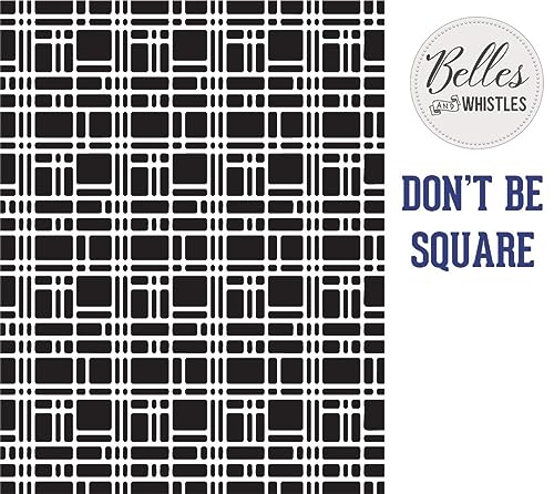 Dixie Belle Paint Company Stencil - Don't Be Square - 16� x 20� - style: Don't Be Square