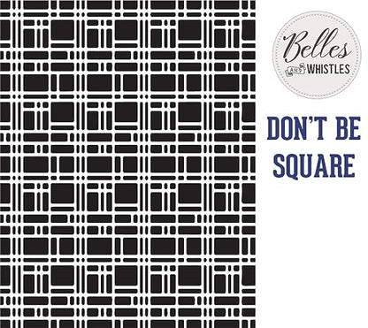 Dixie Belle Paint Company Stencil - Don't Be Square - 16� x 20� - style: Don't Be Square