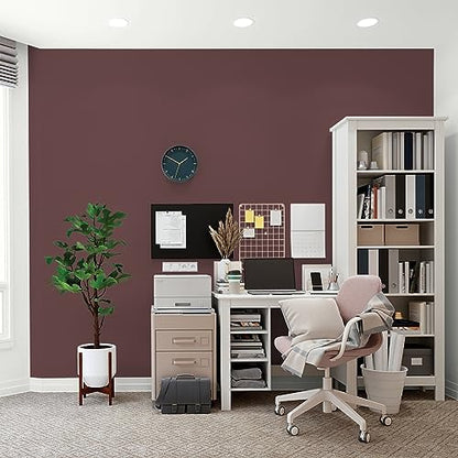 Glidden Total Interior Wall Paint & Primer All-in-One, Chocolate Eclair/Red, Flat, 1 Gallon - color: Chocolate Eclair