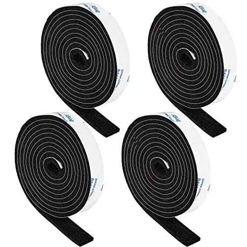 Felt Strips with Adhesive Backing, Adhesive Felt Strips, 4 Felt Rolls Pack 1/2x 60 Inches, Black Felt Tape with Adhesive Backing - size: 4 Rolls 1/2x60 inch
