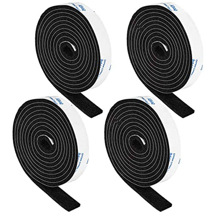 Felt Strips with Adhesive Backing, Adhesive Felt Strips, 4 Felt Rolls Pack 1/2x 60 Inches, Black Felt Tape with Adhesive Backing - size: 4 Rolls 1/2x60 inch
