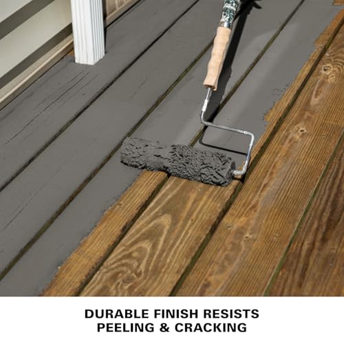KILZ Over Armor Textured Solid Coating Resurfacer, Gray Wolf, 1 Gallon - color: Gray Wolf, style: Textured