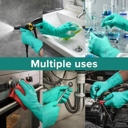 HandLove Green Chemical Resistant Nitrile Gloves - size: Small