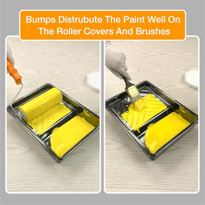 Great Andrew 12 Pack Paint Tray Liners 7Inch, 1 Paint Tray with 11 Liners - size: 12 Pack, 7 Inch