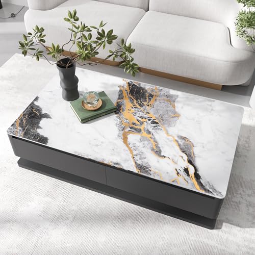 VEELIKE Black White Marble Contact Paper with Gold Veins Peel and Stick Countertops Waterproof Thick Marble Wallpaper for Kitchen Bathroom 15.7''x118'' Self Adhesive Granite Vinyl Countertop Covers - size: 15.7" x 118"